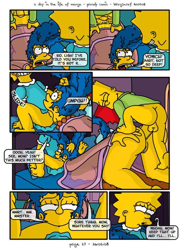 Blargsnarf  - Life of Marge - Slutty mother loves to rough sex